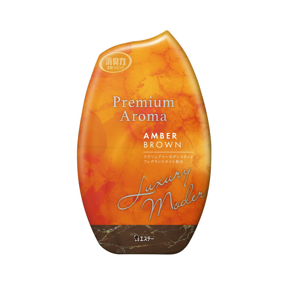 エステー お部屋の消臭力 Premium Aroma プレミアムアロマ アンバーブラウン 400ml 玄関・リビング用