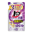 【送料込・まとめ買い×8個セット】ライオン LION トップ クリアリキッド 抗菌 つめかえ用 500g 洗たく用 洗剤