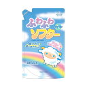 【送料込・まとめ買い×8個セット】ロケット石鹸 ふわふわソフター 詰替用 フローラルの香り1500ml 柔軟仕上げ剤 柔軟剤