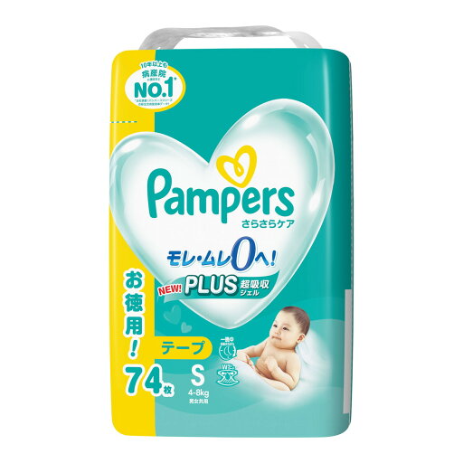 P&G パンパース さらさらケア S テープ ウルトラジャンボ 74枚入 男女共用 P&G パンパース さらさらケア S テープ ウルトラジャンボ 74枚入 男女共用
