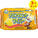 【送料込】 昭和紙工 フローリングワイパー用 クリンウエットワイパー 20枚入 ×3個セット