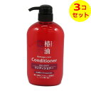 【送料込】 熊野油脂 椿油コンディショナー 600ml 本体 保湿成分ツバキ油 ×3個セット