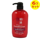 【送料込】 熊野油脂 椿油コンディショナー 600ml 本体 保湿成分ツバキ油 ×6個セット