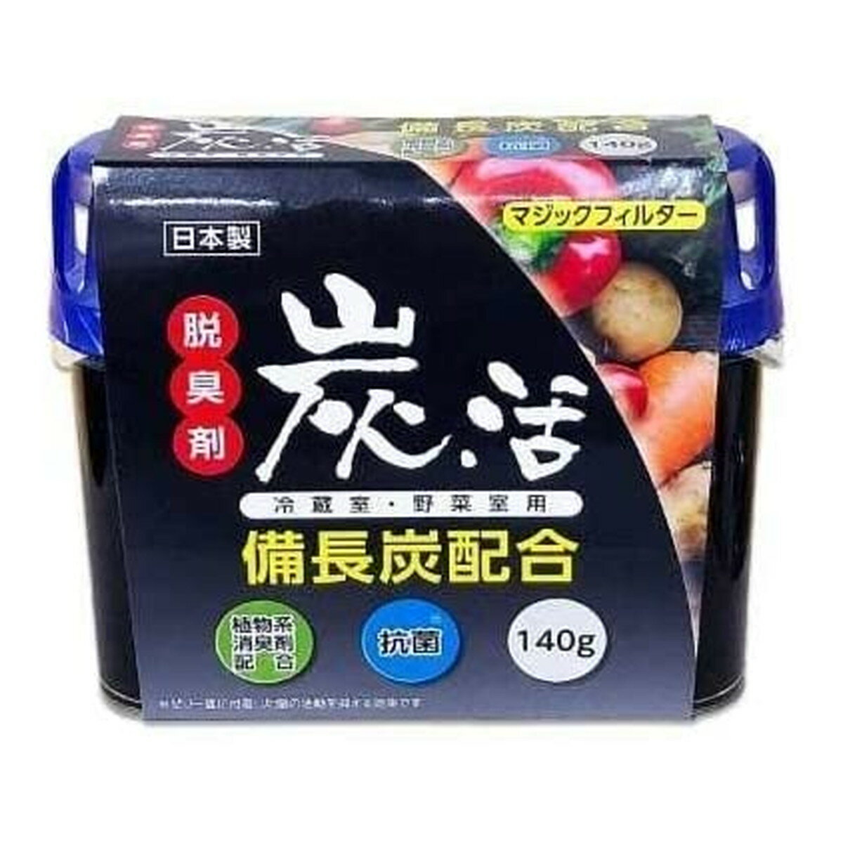 ライオンケミカル マジックフィルター 炭活 冷蔵室・野菜室用 脱臭剤 140g