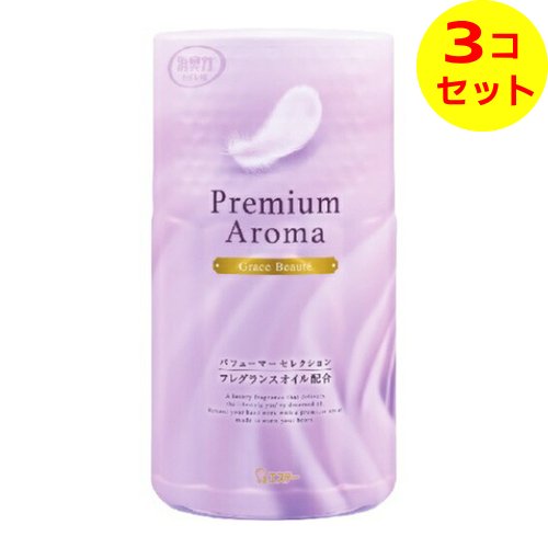【送料込】 エステー トイレの消臭力 Premium Aroma グレイスボーテ 400ml ×3個セット