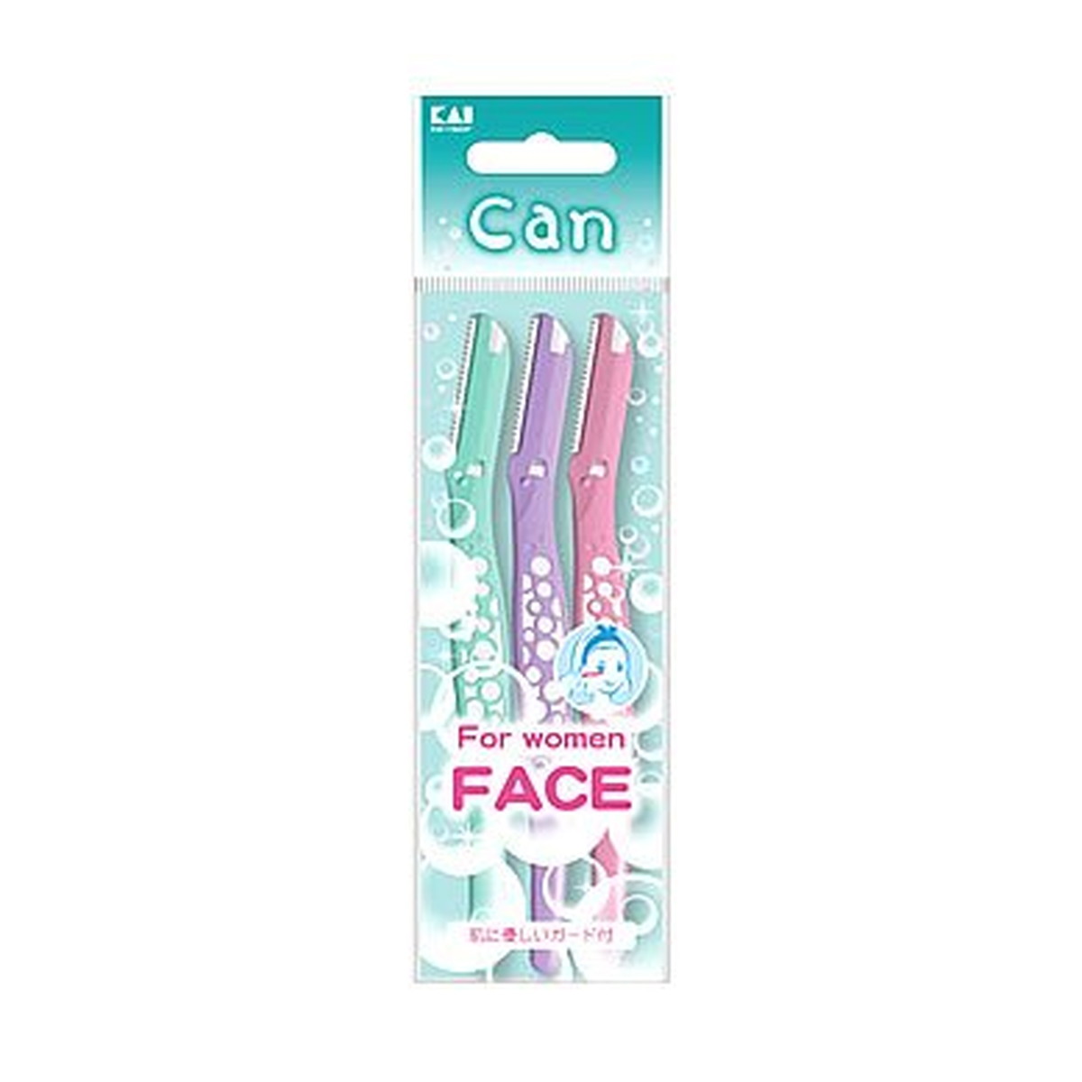 【配送おまかせ送料込】 貝印 キャンバブルL 3本入 FACE 1個