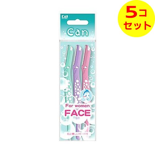 【送料込】 貝印 キャンバブルL 3本入 FACE ×5個セット
