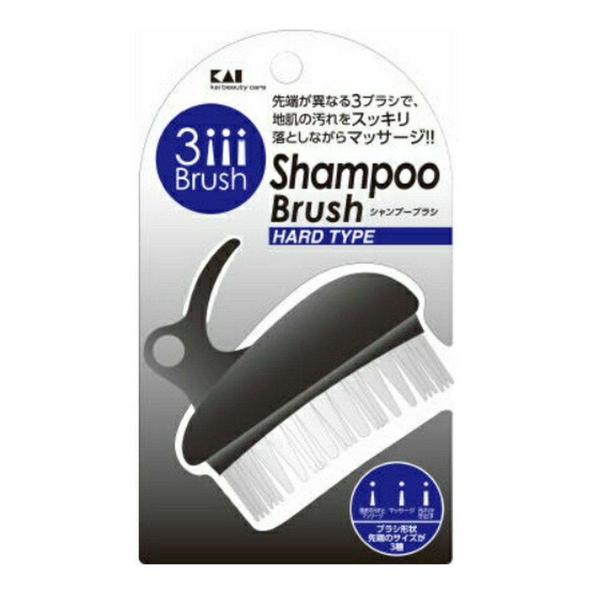 貝印 メンズ シャンプーブラシ ハード