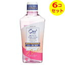 【送料込】 サンスター オーラツーミー ブレス&ステインクリア マウスウォッシュ ピーチリーフミント 460ml ×6個セット
