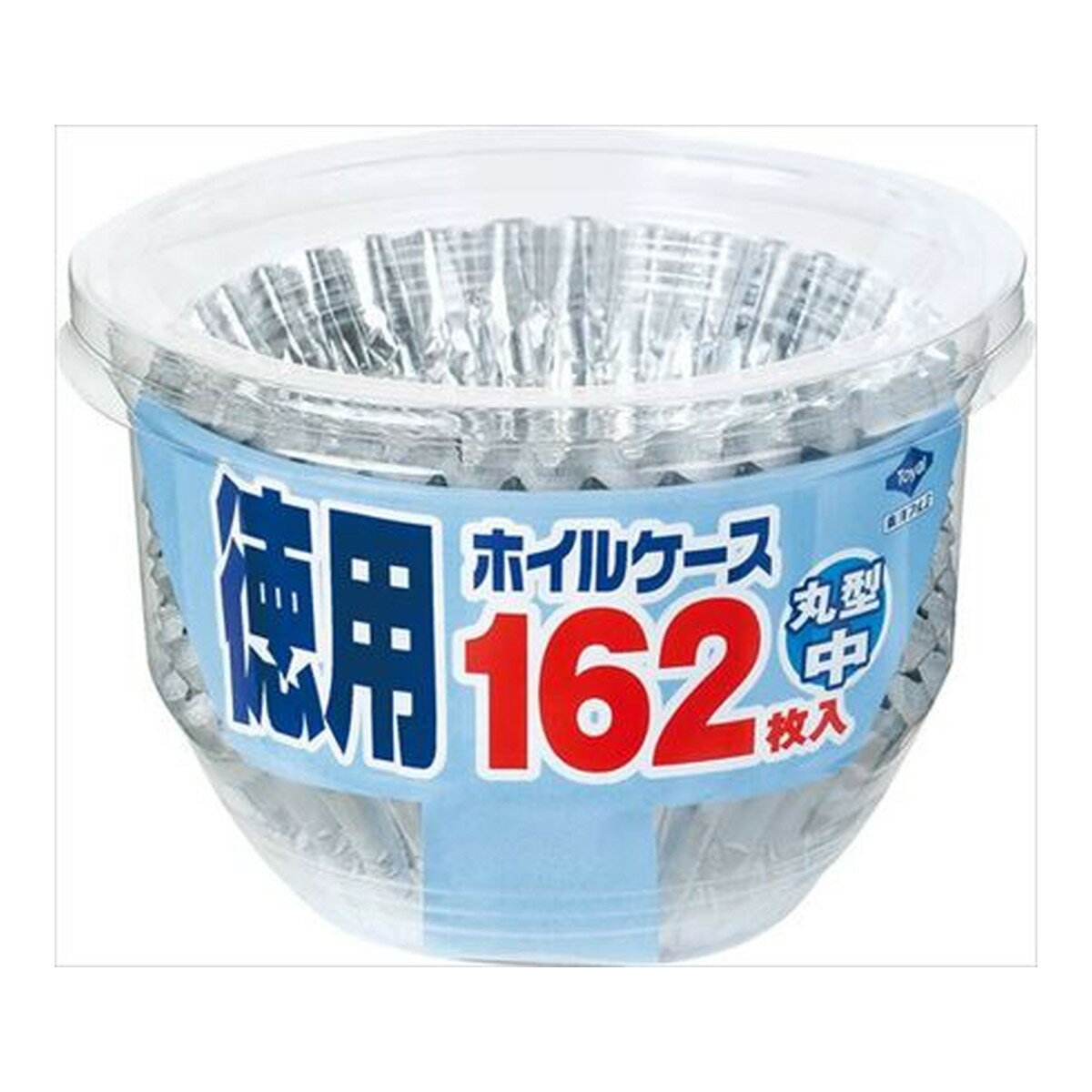 【今だけお得！数量限定セール】東洋アルミ 徳用 ホイルケース 丸型 中 162枚入◇