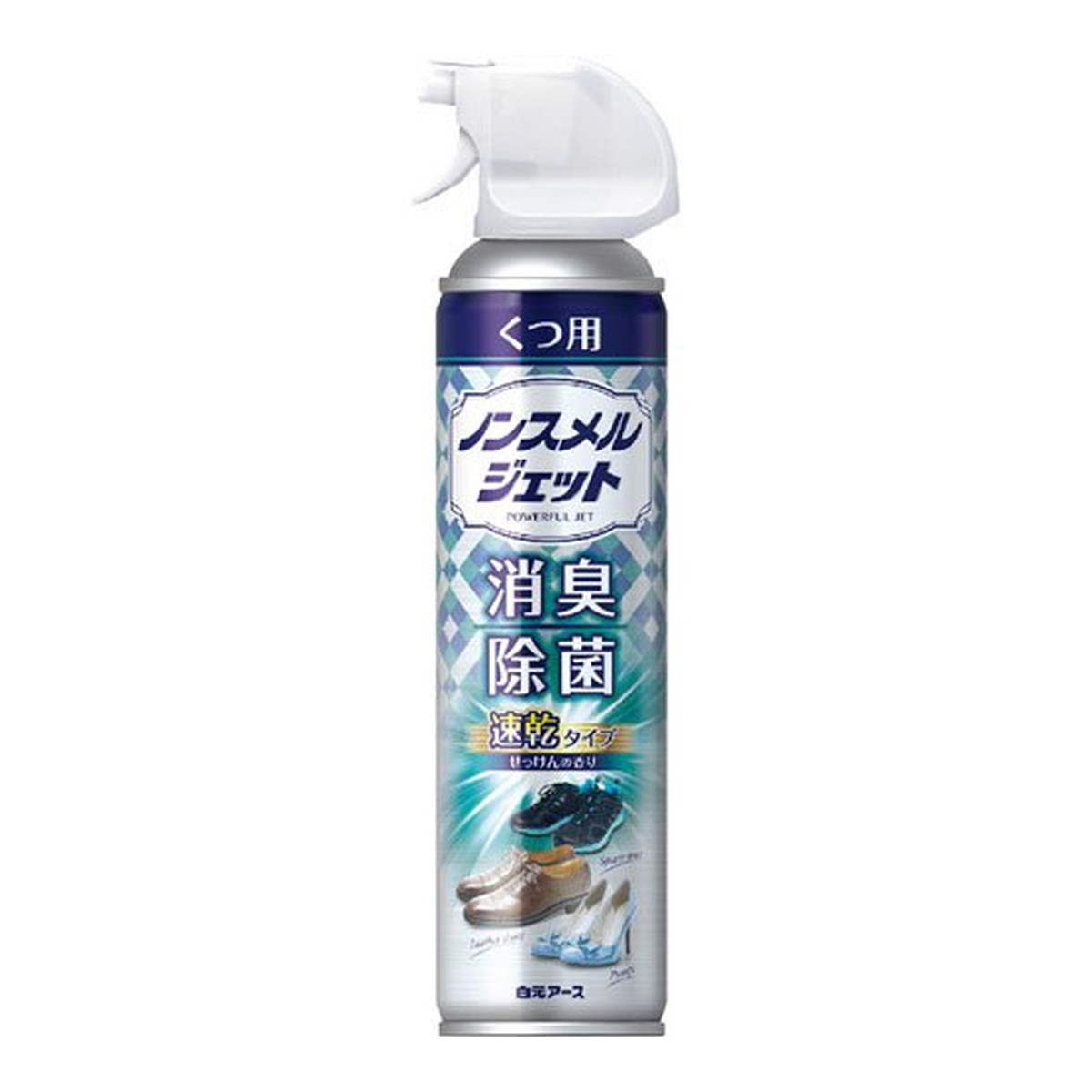 商品名：白元アース ノンスメル ジェット くつ用 スプレー 300ml せっけんの香り 速乾タイプ内容量：300mlJANコード：4902407013934発売元、製造元、輸入元又は販売元：白元アース株式会社原産国：日本商品番号：101-k...