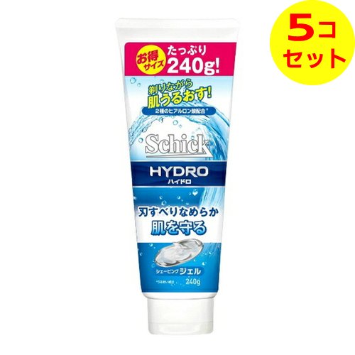 【送料込】 シック Schick ハイドロシェービングジェル 240G ×5個セット