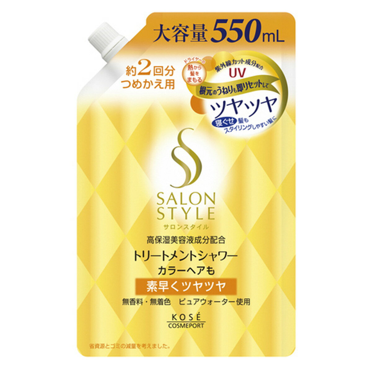 コーセー コスメポート サロンスタイル トリートメントシャワー つめかえ用 大容量 550ml 約2回分