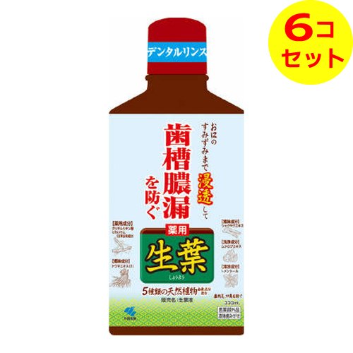 【送料込】 小林製薬 薬用 生葉液 330ml ×6個セット