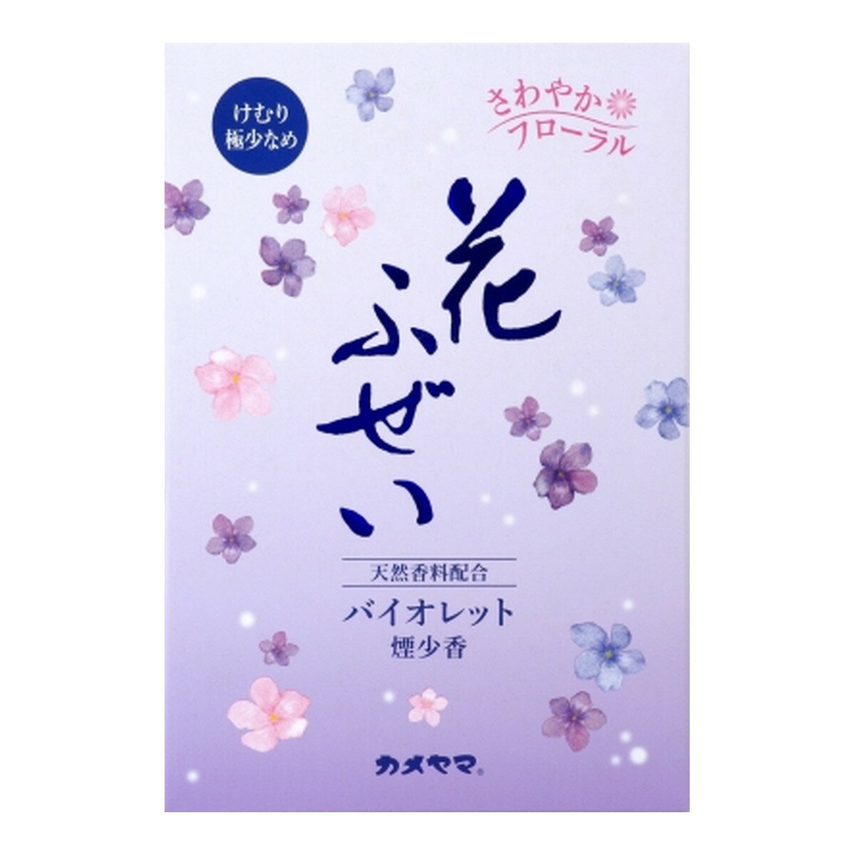 【送料込・まとめ買い×4個セット】カメヤマ 花ふぜい バイオレット 煙少香 徳用大型 220g 線香