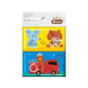 【送料込・まとめ買い×9個セット】ダイレイ トミカとトム 水に流せる ミニ ポケット ティシュ 4パック ポケットティッシュ(3)