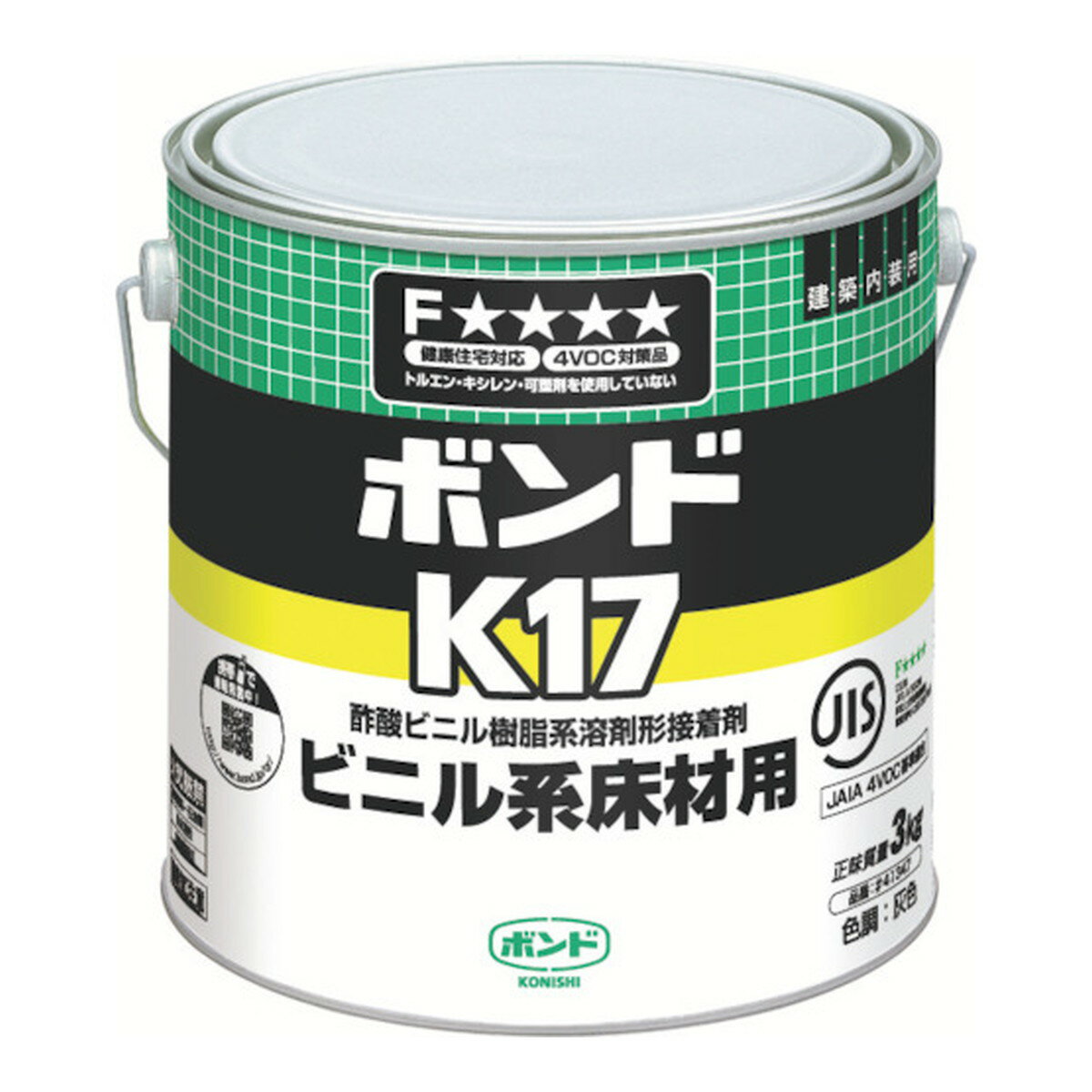 コニシ ボンド K17 ビニル系床材用 3kg 缶