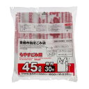 【送料込・まとめ買い×9個セット】ジャパックス TYH46 豊橋市指定ごみ袋 もやすごみ用 45L 手付き 30枚(3)