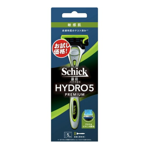 【送料込・まとめ買い×2個セット】シック Schick ハイドロ5 プレミアム 敏感肌 本体(刃付き) 【送料込・まとめ買い×2個セット】シック Schick ハイドロ5 プレミアム 敏感肌 本体(刃付き)