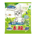 【今だけお得!数量限定セール】ユニ・チャーム デオサンド 香りで消臭する紙砂 ナチュラルグリーンの香り 5リットル◇
