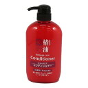 【今だけお得!数量限定セール】熊野油脂 椿油コンディショナー 600ml 本体 保湿成分ツバキ油 ダメージケアコンディショナー 髪と地肌にやさしい弱酸性 ( 4582400830143 )◇