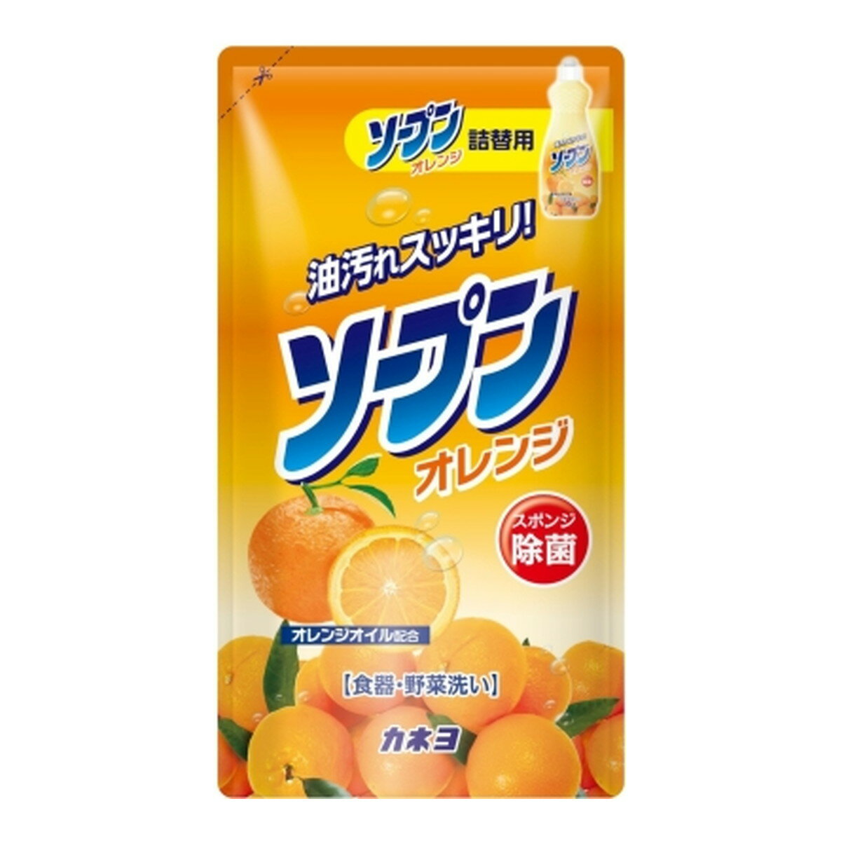 カネヨ石鹸 ソープン オレンジ 詰替 500ml