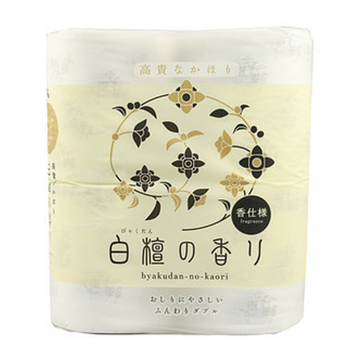 【送料込】四国特紙 白檀の香り トイレットペーパー ダブル 30m×4ロール×12点セット(計48ロール)パルプ100%(4901733310946)