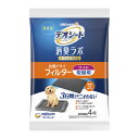 【送料込・まとめ買い×9個セット】ユニ・チャーム ペット デオシート 消臭ラボ 犬用 トイレシステム 抗菌ドライ フィルター ワイド 取替用 4枚入(4)