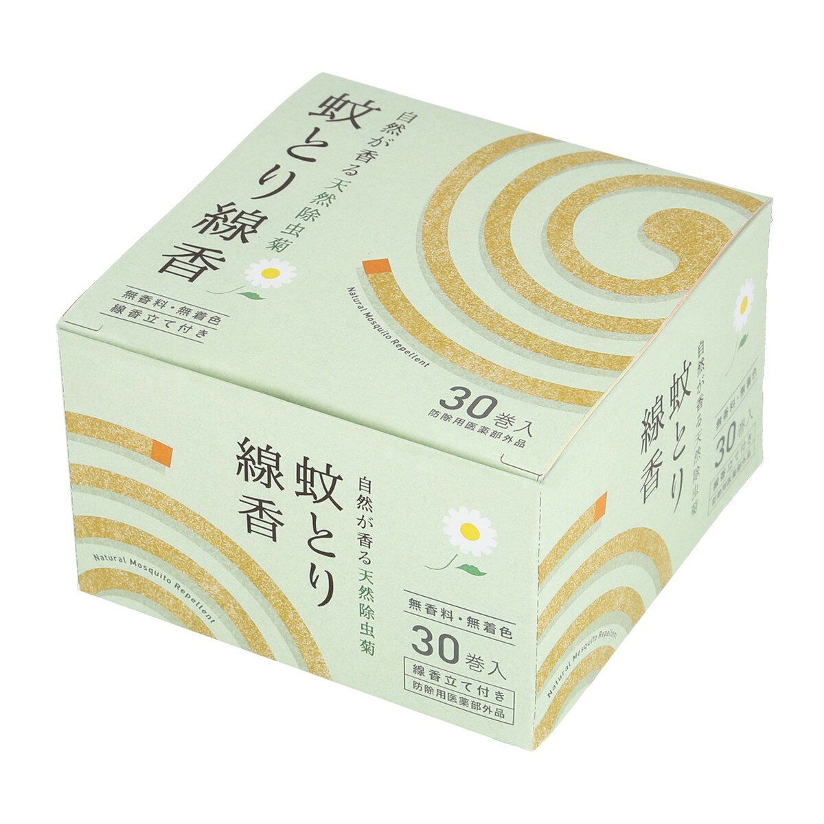【送料込・まとめ買い×6個セット】宇部マテリアルズ 自然が香る天然除虫菊 蚊とり線香 30巻