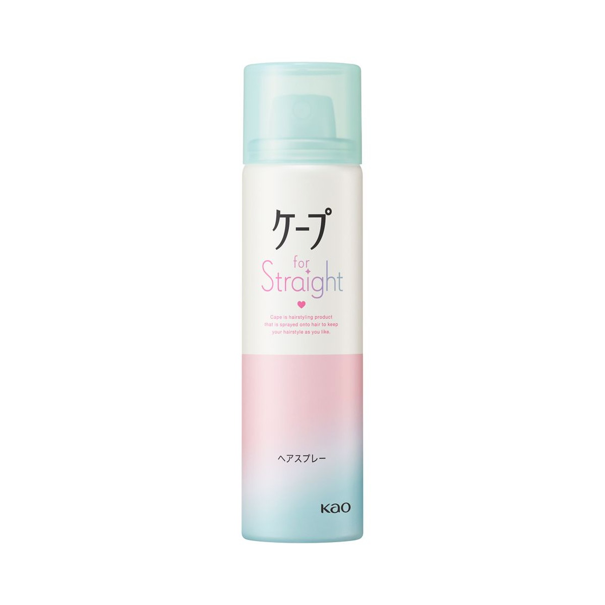 【送料込・まとめ買い×10個セット】花王 ケープ フォーストレート 無香料 ミニサイズ 50g ヘアスプレー