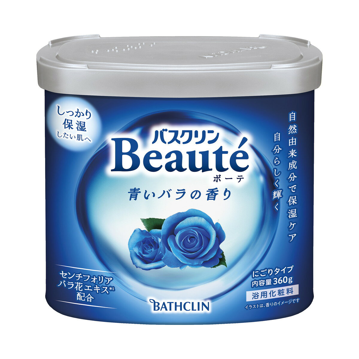 【送料込・まとめ買い×5個セット】バスクリン ボーテ 青いバラの香り 入浴剤 360g