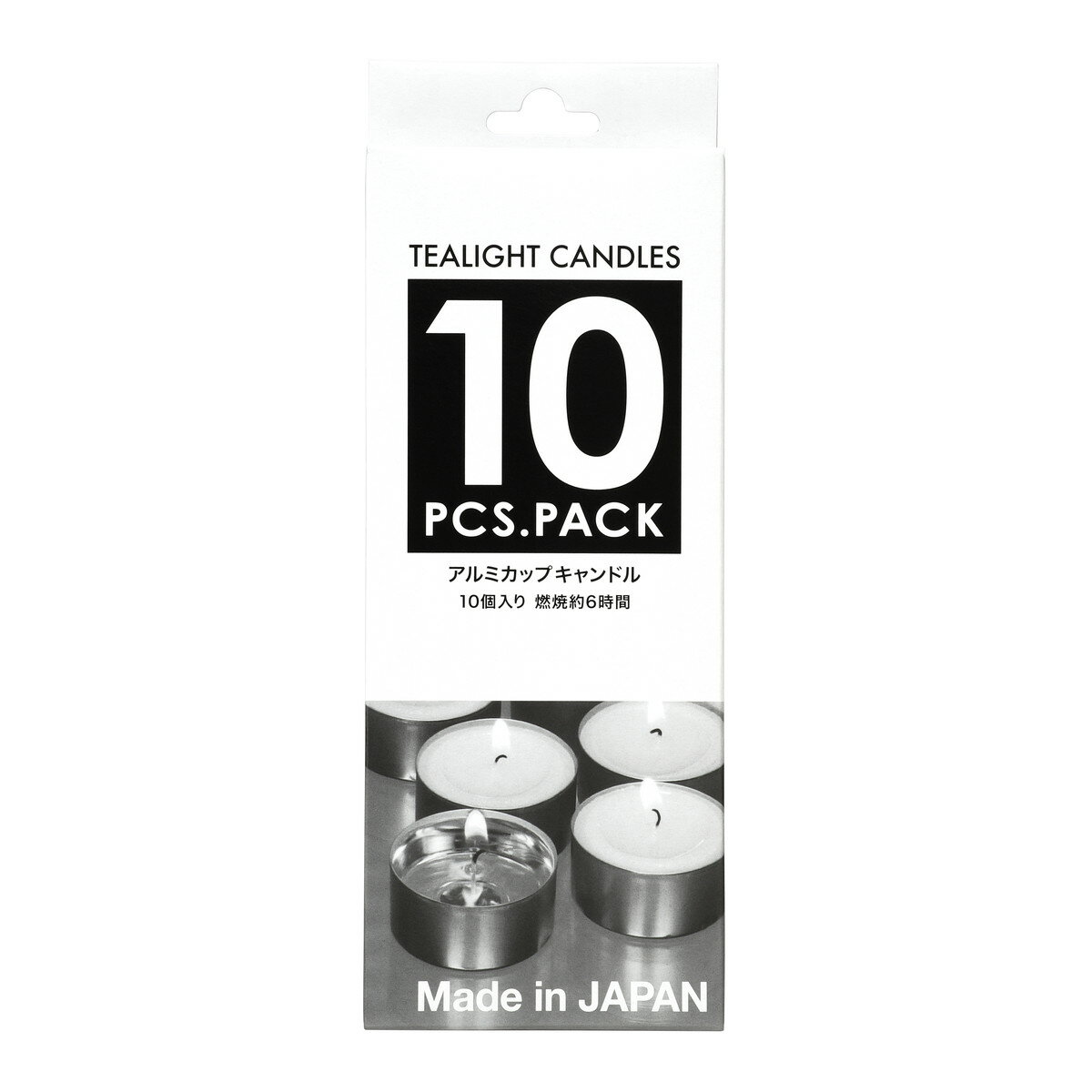 【送料込・まとめ買い×4個セット】カメヤマ ティーライト アルミカップ キャンドル 10個入 ろうそく