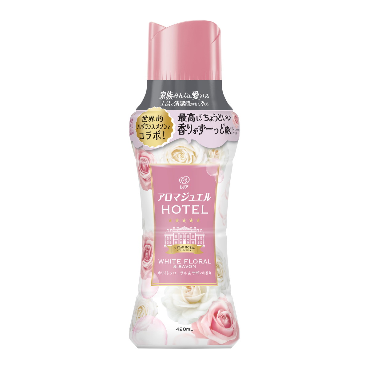 樂天商城 - 【送料込・まとめ買い×3個セット】P&G レノア アロマジュエル ホワイトフローラル & サボンの香り 本体 420mL 香りづけビーズ