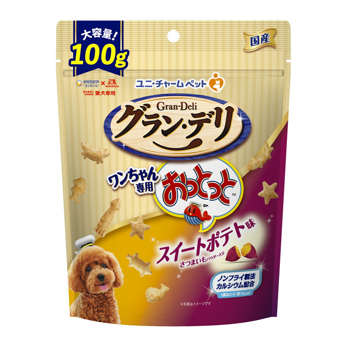 乐天商城 - 【送料込・まとめ買い×3個セット】ユニ・チャームペット グラン・デリ ワンちゃん専用 おっとっと スイートポテト味 100g 犬用おやつ