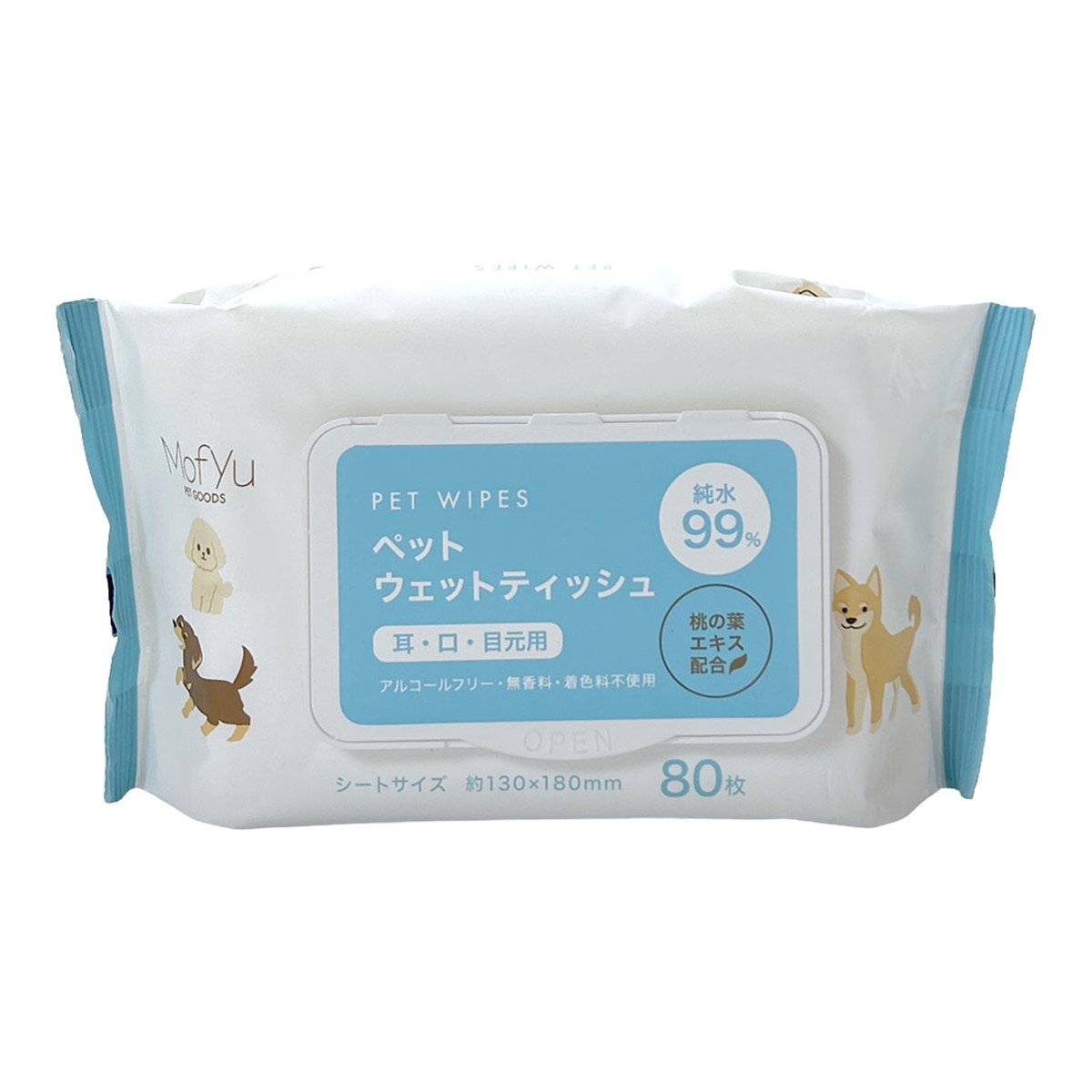 商品名：明石通商 ペット ウェットティッシュ 耳、口、目元用 80枚内容量：80枚JANコード：4570098295719発売元、製造元、輸入元又は販売元：明石通商原産国：中国商品番号：101-r010-4570098295719商品説明アルコールフリー、無香料、着色料不使用のペットにやさしい大判のウェットティッシュです。ペットの毎日のケアにおすすめです。使用方法商品上部のふたを開けて、1枚ずつ引き出してご使用ください。取り出した後はフタをきちんと閉じてください。素材／ポリエステル、レーヨン　約130mmx180mm広告文責：アットライフ株式会社TEL 050-3196-1510 ※商品パッケージは変更の場合あり。メーカー欠品または完売の際、キャンセルをお願いすることがあります。ご了承ください。