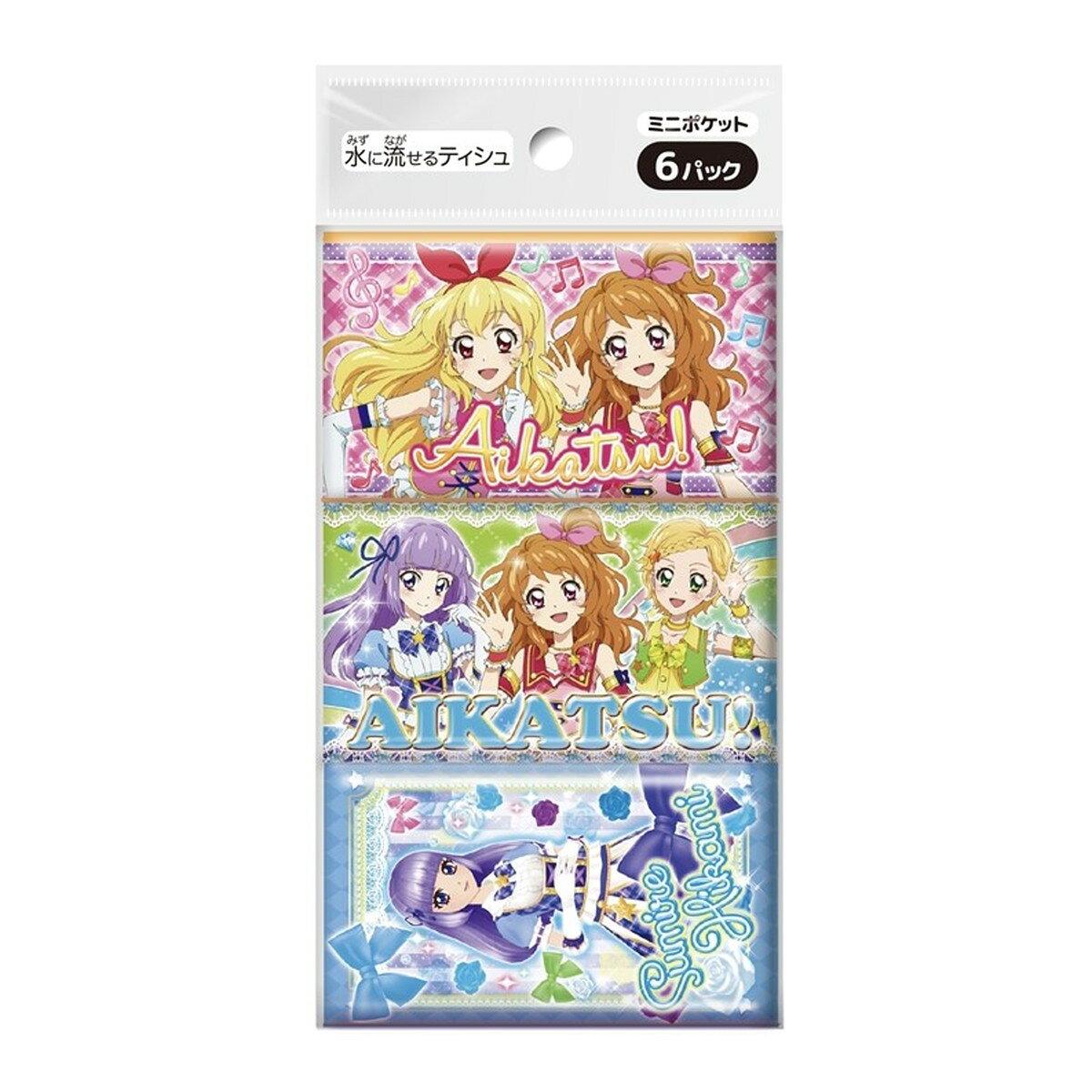 樂天商城 - 【送料込・まとめ買い×5個セット】ダイレイ アイカツ! ミニポケットティシュ 6パック