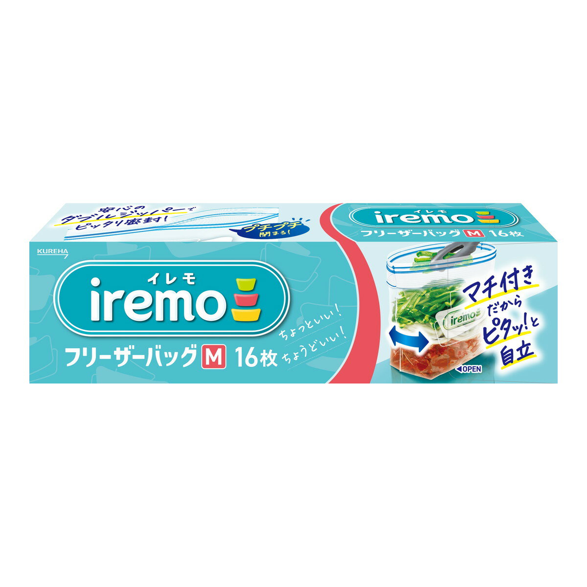 乐天商城 - 【送料込・まとめ買い×3個セット】クレハ イレモ iremo フリーザーバッグ M 16枚