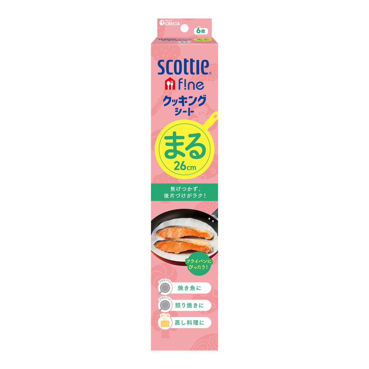 樂天商城 - 【送料込・まとめ買い×3個セット】スコッティ ファイン クッキングシート まる 6枚 26cm