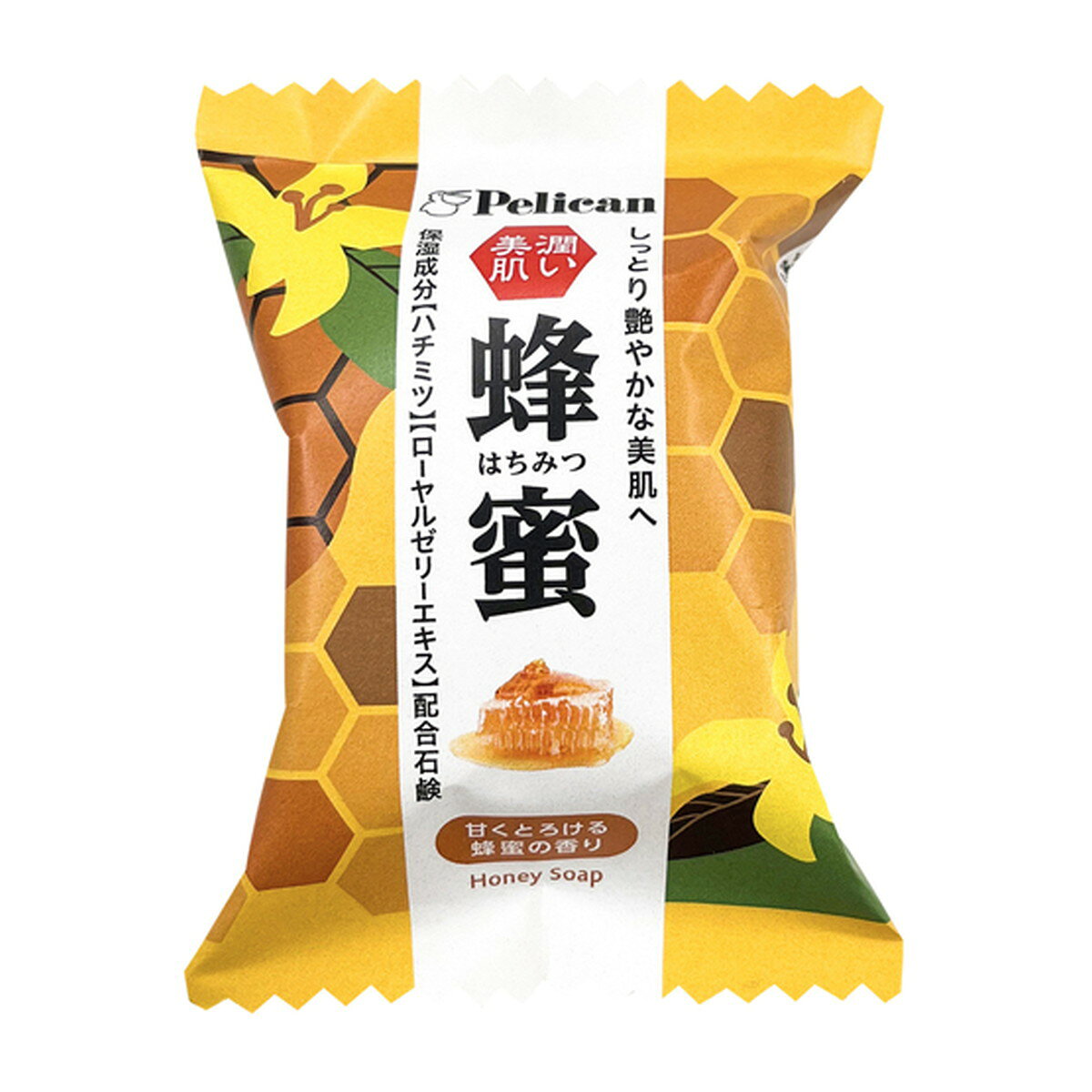 乐天商城 - 【送料込・まとめ買い×5個セット】ペリカン石鹸 ペリカンファミリー石鹸 蜂蜜 80g
