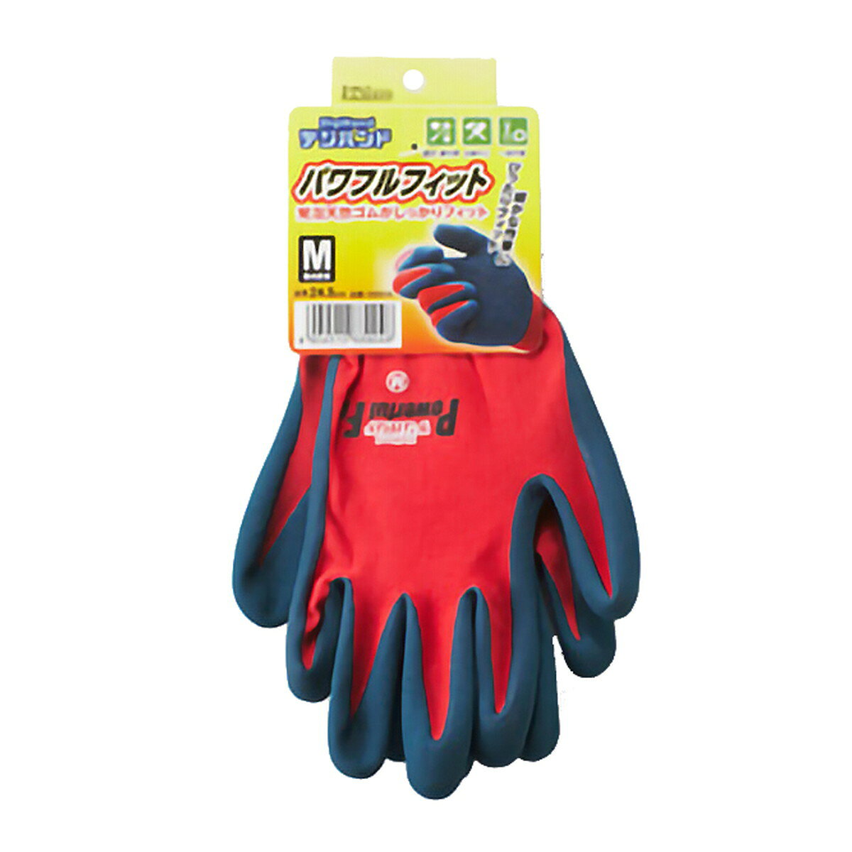 【送料込・まとめ買い×5個セット】デジハンド パワフルフィット Mサイズ レッド ダ...