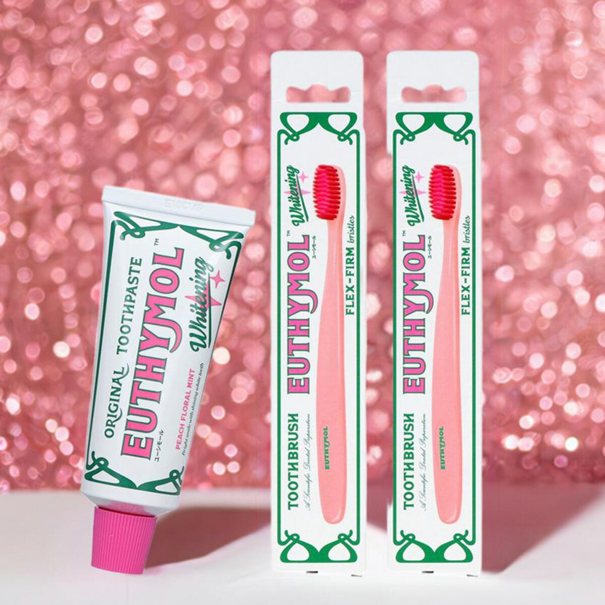 【配送おまかせ】【話題沸騰!おしゃれなピンクセット】ユーシモール ホワイトピンク 歯磨き粉 本体 106..