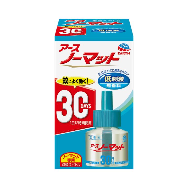 アース製薬　アース ノーマット 30日用 取替えボトル 1本入　低刺激・無香料　医薬部外品 ( 4901080308207 )