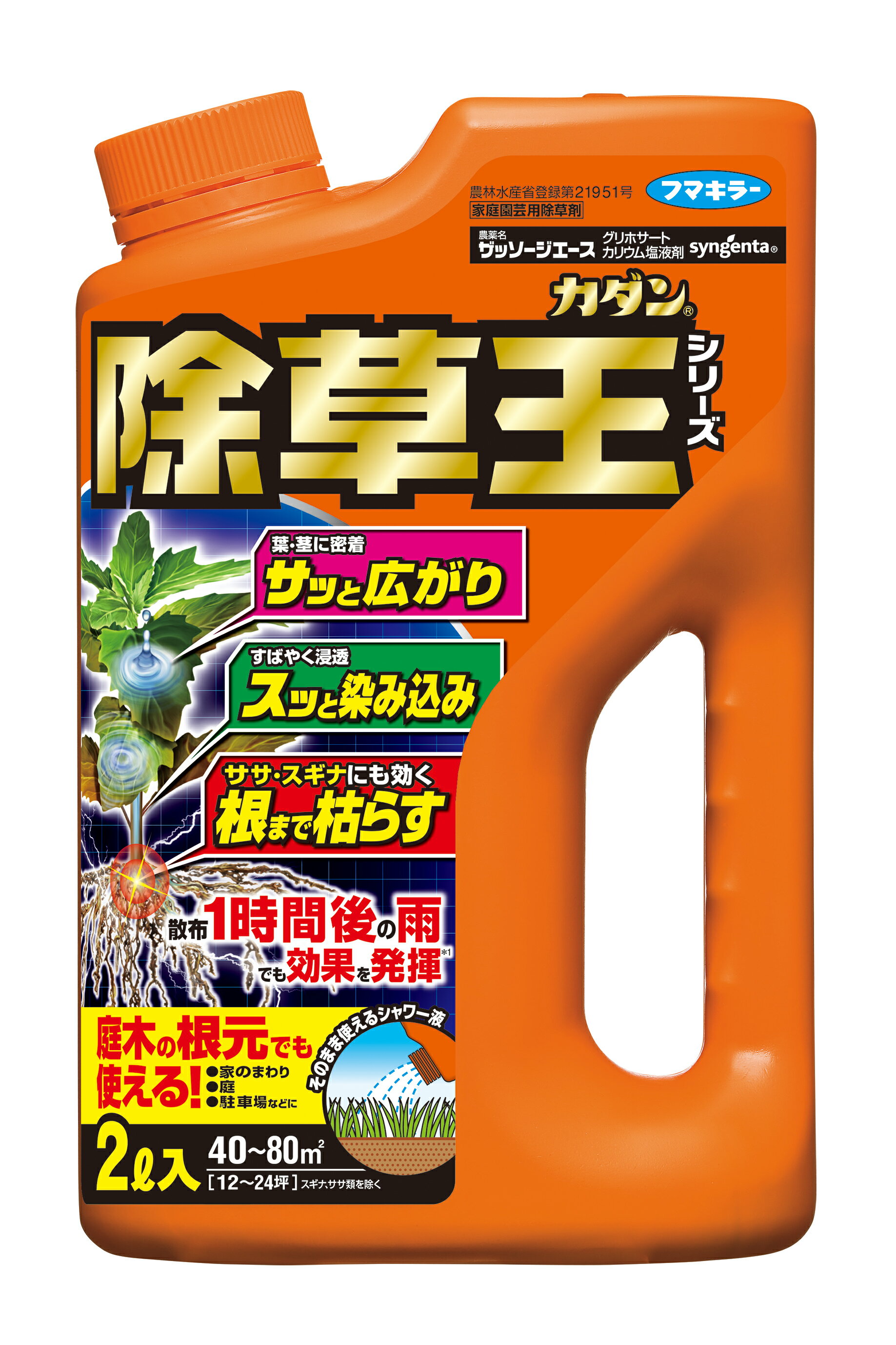 【送料込・まとめ買い×3個セット】フマキラー カダン 除草王シリーズ ザッソー ジ エース 2L 除草剤 1