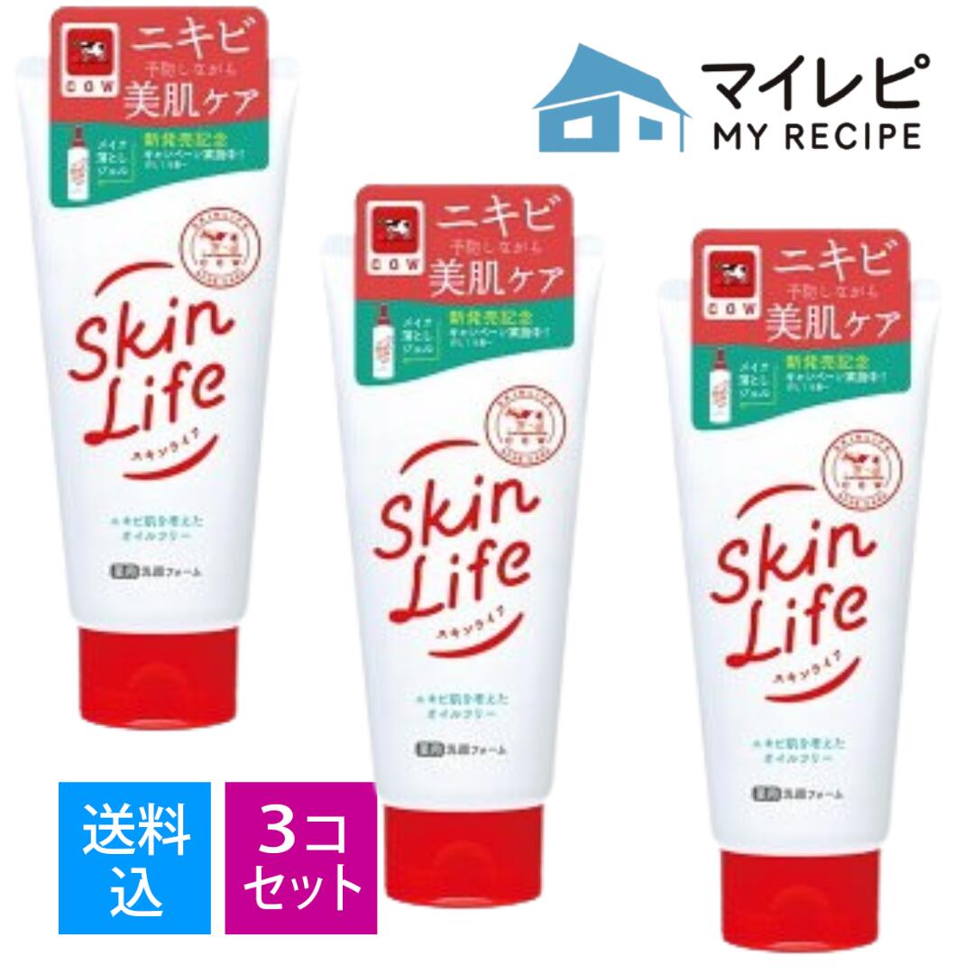 [송료 포함 · 정리 사 × 3 개 세트] 우유 비누 스킨 라이프 약용 세안 폼 130g