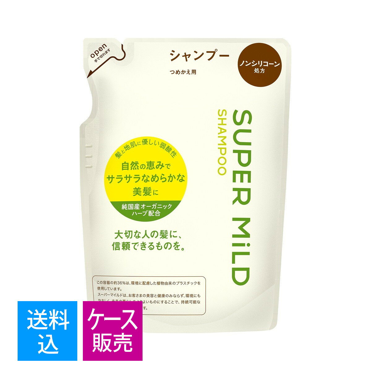 【送料込・まとめ買い×18個セット】ファイントゥデイ スーパーマイルド シャンプーA つめかえ用 400mL　ケース販売