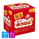 【送料込・まとめ買い×4個セット】ロッテ ホカロン 貼る 携帯カイロ ミニ 30個入
