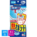 【送料込・まとめ買い6枚×4個セット】小林製薬　熱さまシート お買い得 大人用 8時間 冷却シート (6枚入)　（4987072008676）