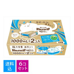 【送料込・まとめ買い×6個セット】白元アース ドライ&ドライUP NECO 1000mL×2コ入