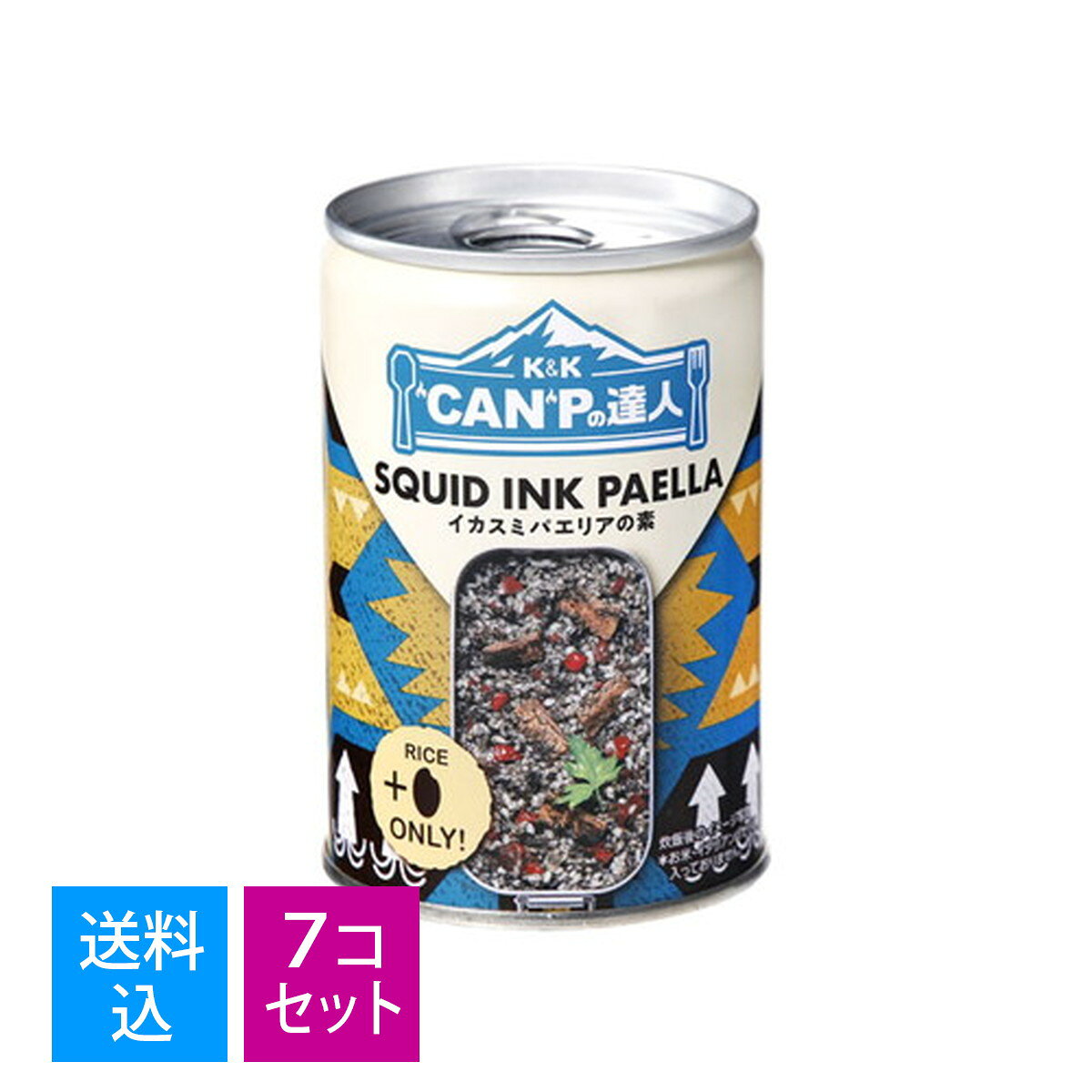 【送料込・まとめ買い×7個セット】国分 K&K CANPの達人 イカスミパエリアの素 270g