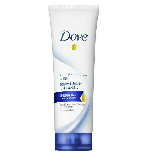 ダヴ ビューティモイスチャー 洗顔料 130g Dove ( ダヴ ) うるおって、キメの整った肌に ( 美容・スキンケア・洗顔 ) ( スキンケア・洗顔・日用品 )美容液*配合量アップ(従来品比)、キメを整える洗顔フォームです。しっかり洗いながら、肌の奥(角質層)までうるおいをチャージ。美しくはずむ肌に導きます。肌の内側(角質層)までうるおいを与える、うるおい美容液「ニュートリアムモイスチャー*」を配合。ナチュラルなホワイトフローラルの香り。*うるおい成分：ステアリン酸、グリセリン水溶液【使用方法】●適量(約3cm)を水やお湯でよく泡立てて洗い、そのあと十分にすすいでください。●使用後は、キャップ中心部を押して、パチッと音がするまでしめてください。●高温になる場所や直射日光のあたる場所には置かないでください。【ご注意】●肌に異常が生じていないかよく注意して使用する。●傷・はれもの・湿疹等、異常のあるところには使用しない。●赤み・はれ・かゆみ・刺激・色抜け(白斑等)や黒ずみ等の異常が現れたときは、使用を中止し、皮ふ科医等に相談する。そのまま使用を続けると症状が悪化することがある。●目に入らないように注意し、目に入ったときは、こすらずにすぐ洗い流す。【成分】水、ワセリン、ココイルグリシンK、グリセリン、ヤシ脂肪酸K、ラウロアンホ酢酸Na、ヒドロキシプロピルデンプンリン酸、アクリレーツコポリマー、ラウリン酸、ラウラミドプロピルベタイン、ステアリン酸、パルミチン酸、ココイルイセチオン酸Na、イセチオン酸Na、ヤシ脂肪酸、ポリブテン、ポリクオタニウム-6、クエン酸、EDTA-4Na、BHT、メチルイソチアゾリノン、メチルクロロイソチアゾリノン、香料【お問い合わせ先】ユニリーバ・ジャパン株式会社お客様相談室 フリーダイヤル：0120-500-513受付時間：9時-17時(土・日・祝日を除く)JANコード：4902111736655　商品番号：101-*010-13017　（　洗顔・泡・あわ・ダヴ・スキンケア・肌けあ・潤い　）広告文責：アットライフ株式会社TEL 050-3196-1510※商品パッケージは変更の場合あり。メーカー欠品または完売の際、キャンセルをお願いすることがあります。ご了承ください。